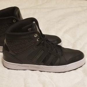 Womens Adidas NEO cloadform shoes- Black leopard